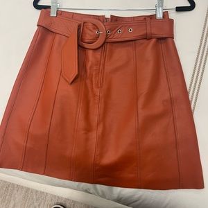 SANDRO leather skirt SIZE 2